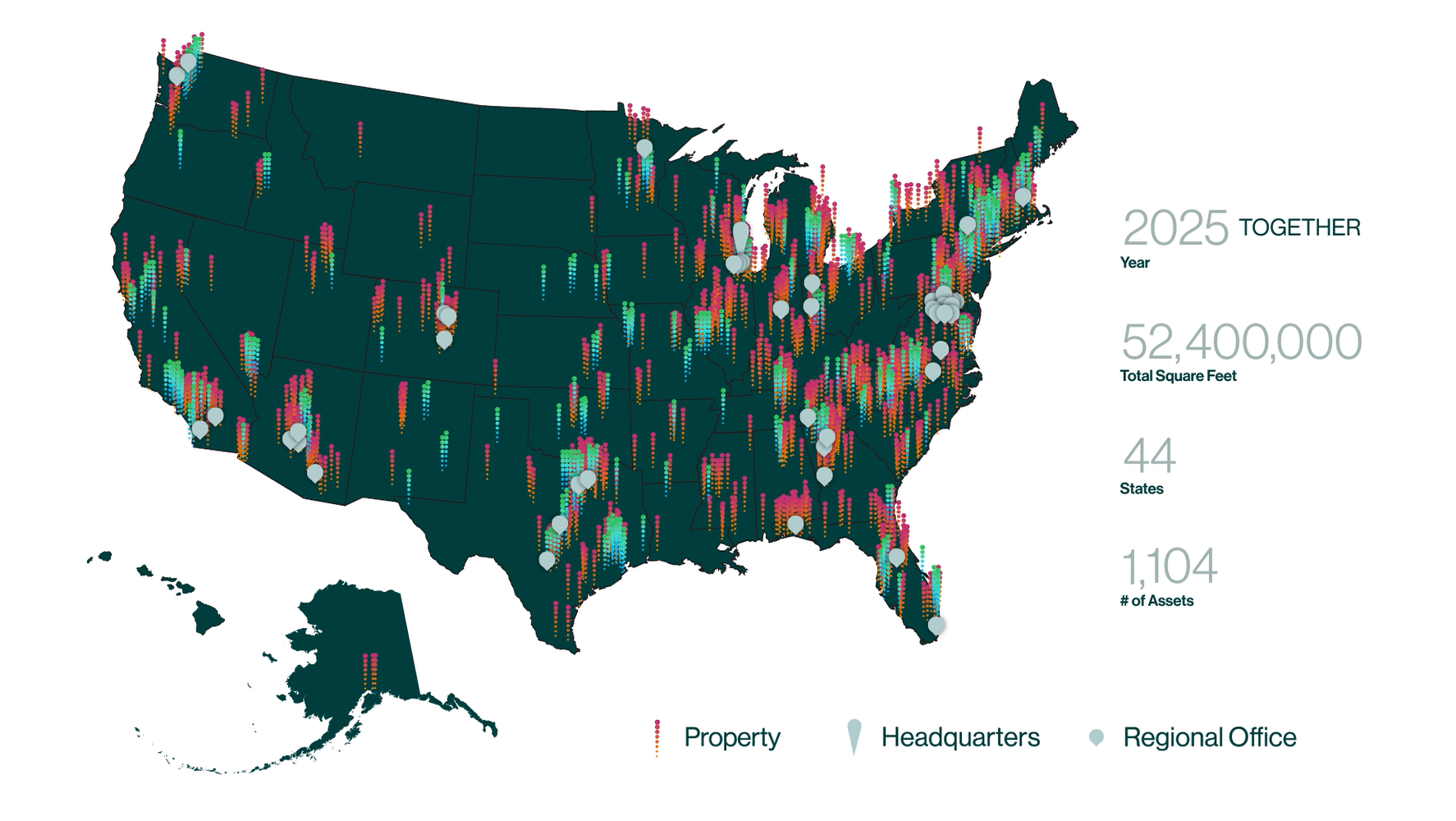 Bringing together two leading platforms with 52.4M+ square feet across 1,100+ properties in 44 states